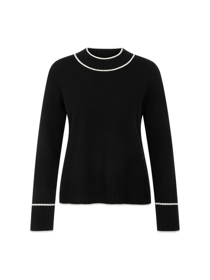 Marc Cain Strickpullover Cattitude Premium Damenmode mit Kontrastkanten, mit Kaschmiranteil – Bild 5 von 5