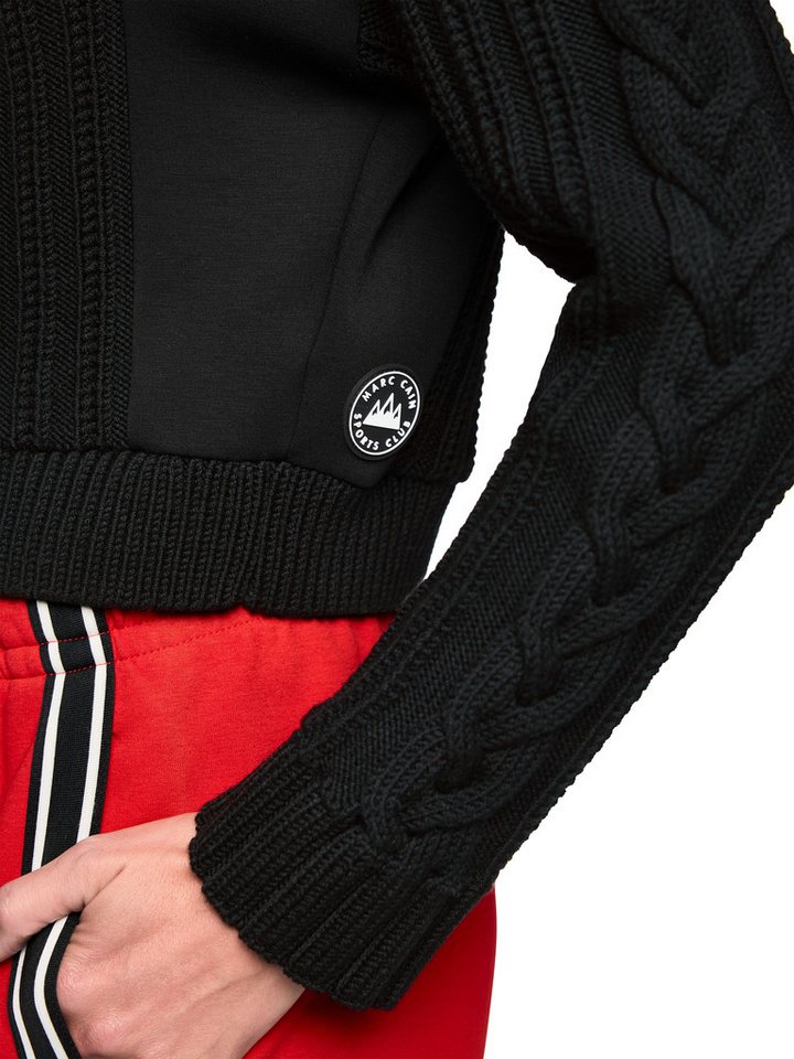 Marc Cain Strickpullover Ski is the Limit Premium Damenmode aus reiner Wolle mit modischer Struktur, gerader Schnitt – Bild 5 von 5