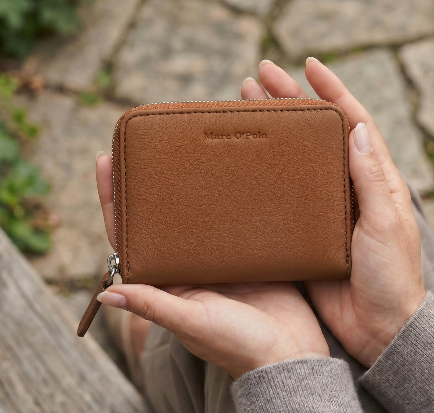 Marc O'Polo Accessories Geldbörse, Geldbeutel, Money Pocket, Portemonnaie mit Logoschriftzug – Bild 2 von 3