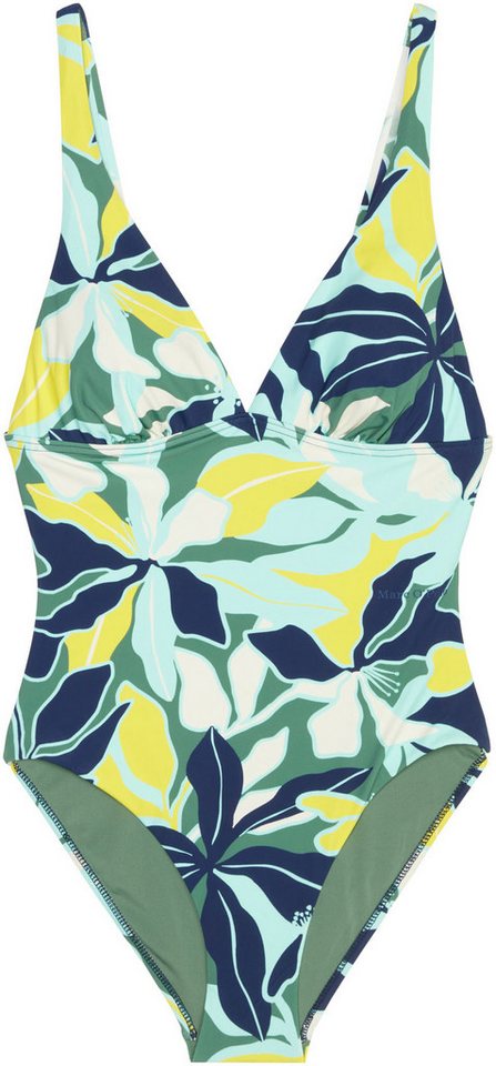 Marc O'Polo Badeanzug Multi Floral Triangle-Cups, florales Muster, herausnehmbare Soft-Cups – Bild 2 von 5