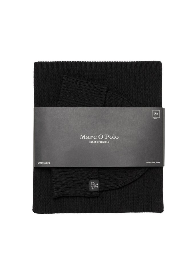 Marc O'Polo Beanie Set mit Schal (2-St., MOP ACC) Einheitsgröße – Bild 4 von 4