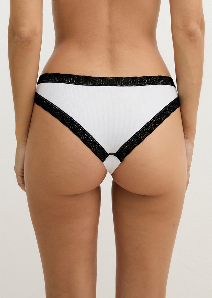 Marc O'Polo Brasilslip (3er Pack) mit zarten Spitzenabschlüssen, für Erwachsene – Bild 3 von 4