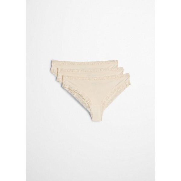 Marc O'Polo Brasilslip (3er Pack) mit zarten Spitzenabschlüssen, für Erwachsene