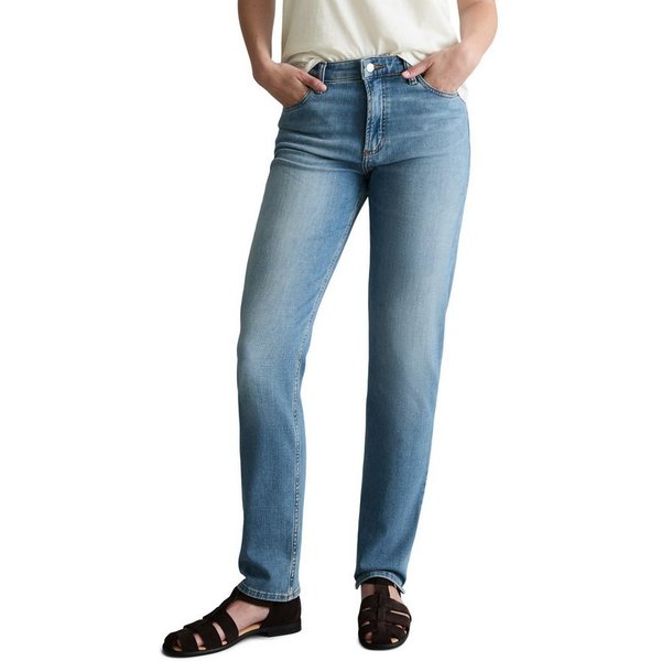 Marc O'Polo DENIM Gerade Jeans Model Olina straight aus hochwertigem Baumwoll-Stretch