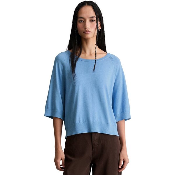 Marc O'Polo DENIM Kurzarmpullover relaxed aus weichem Organic-Cotton-Modal-Mix