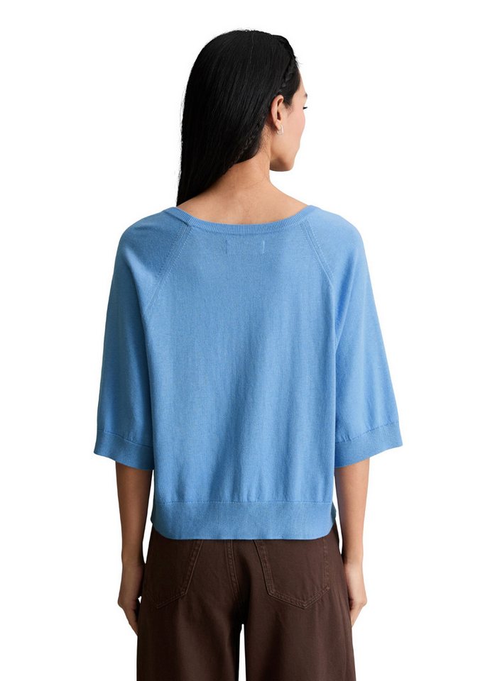Marc O'Polo DENIM Kurzarmpullover relaxed aus weichem Organic-Cotton-Modal-Mix – Bild 3 von 5