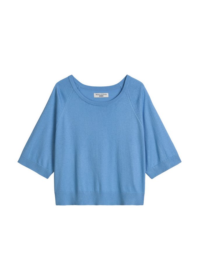Marc O'Polo DENIM Kurzarmpullover relaxed aus weichem Organic-Cotton-Modal-Mix – Bild 5 von 5