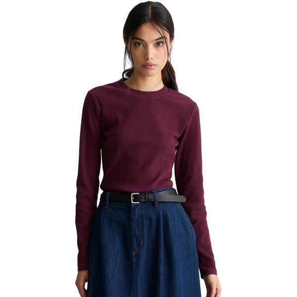Marc O'Polo DENIM Langarmshirt aus Rippjersey