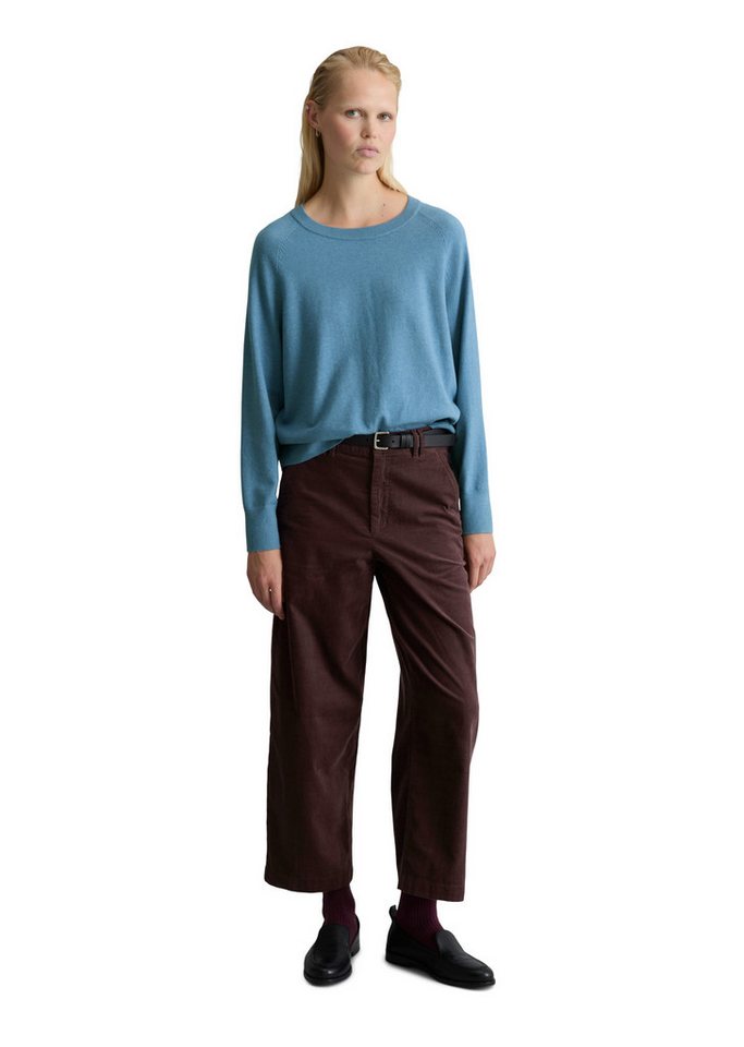Marc O'Polo DENIM Rundhalspullover regular fit, Strick, aus Soft Cotton Stretch, Raglanärmel – Bild 4 von 5