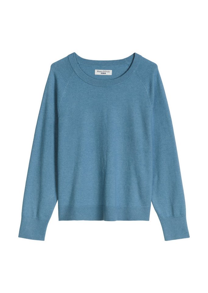Marc O'Polo DENIM Rundhalspullover regular fit, Strick, aus Soft Cotton Stretch, Raglanärmel – Bild 5 von 5