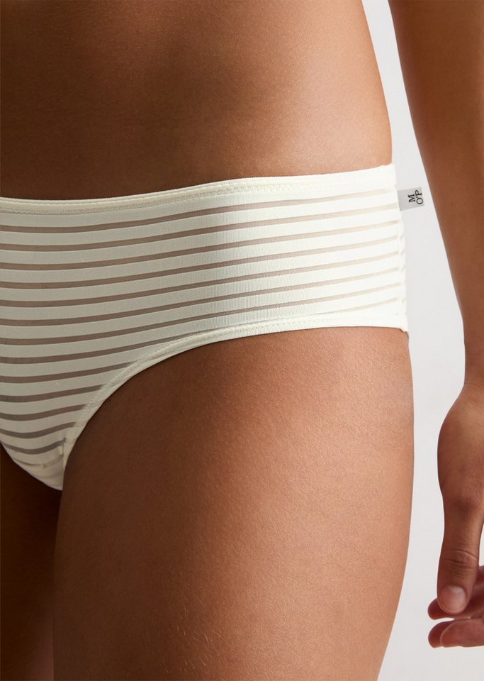 Marc O'Polo Hipster Second Skin Jaquard elastisch, Spitze, feine Streifen, weich, feminin – Bild 4 von 4
