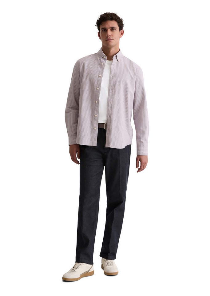 Marc O'Polo Langarmhemd Oxford-Hemd, regular fit mit Button-Down-Kragen – Bild 4 von 5