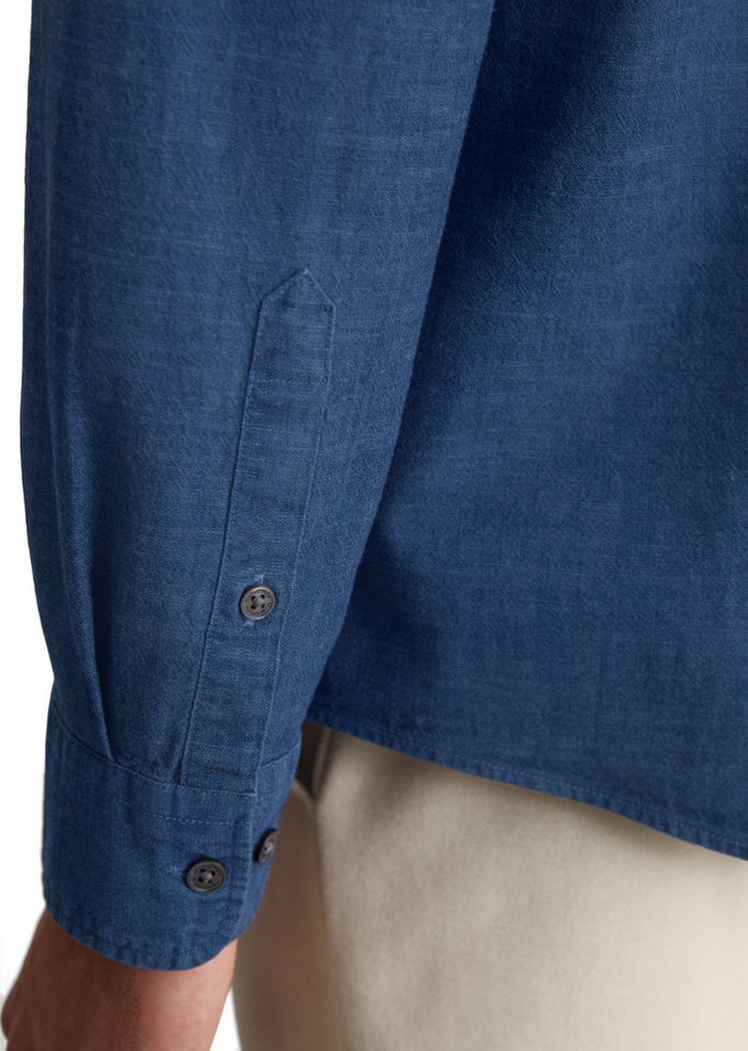 Marc O'Polo Langarmhemd weiche, leichte Chambray-Qualität – Bild 3 von 5