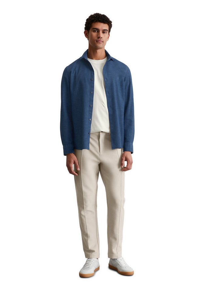 Marc O'Polo Langarmhemd weiche, leichte Chambray-Qualität – Bild 4 von 5
