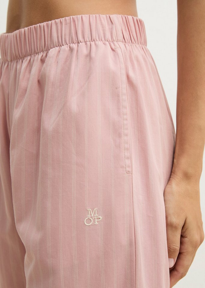 Marc O'Polo Loungehose mit geradem Bein, für Homewear, aus gewebter Baumwolle – Bild 4 von 4