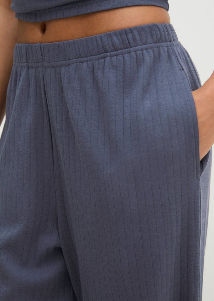Marc O'Polo Loungehose mit weiter Beinform, als Homewear, aus Jersey – Bild 3 von 4