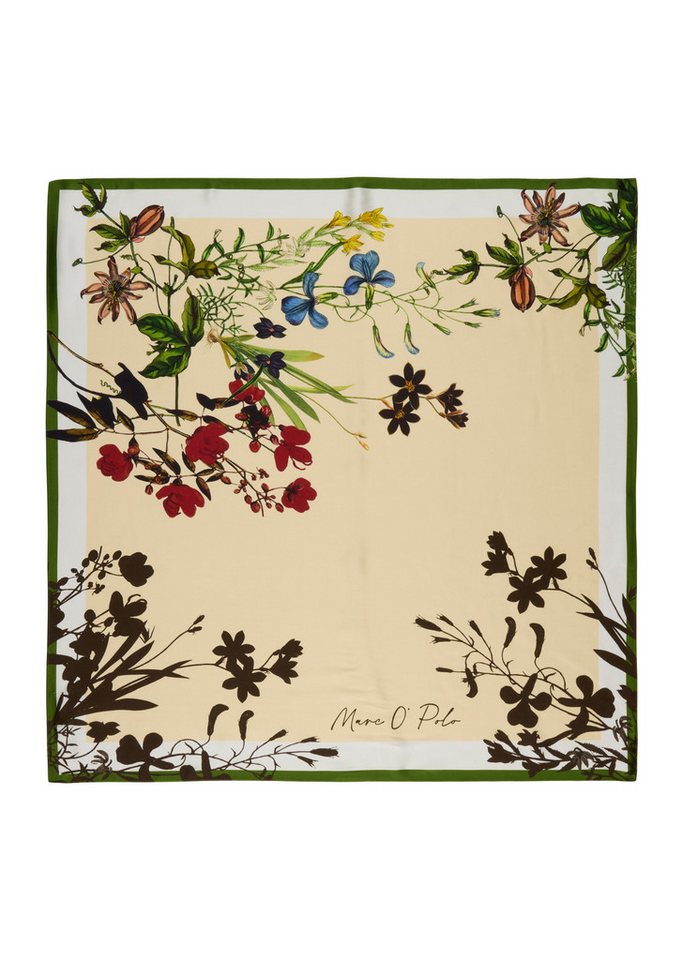Marc O'Polo Modetuch, Satin-Foulard mit lässigem Print – Bild 3 von 4