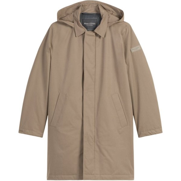 Marc O'Polo Outdoorjacke natur,Outdoor,Polyester,Unifarben,Kent,Lang,Regular Fit