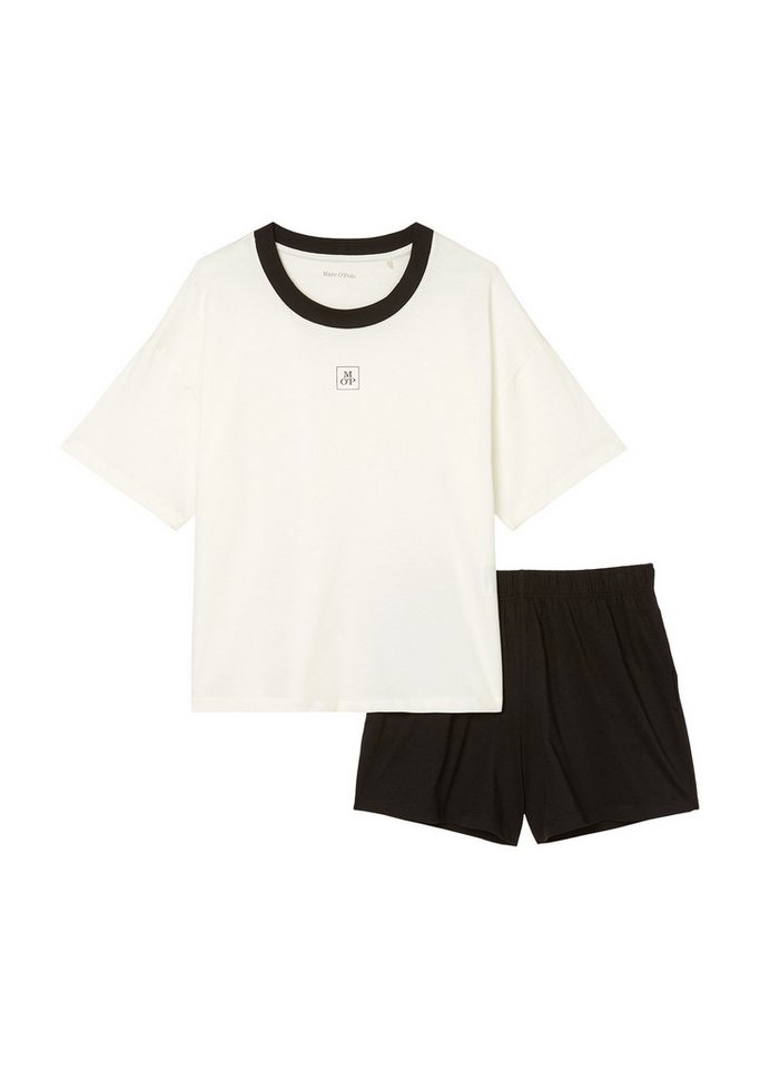 Marc O'Polo Shorty (2 tlg) Kurzarm, Rundhalsausschnitt – Bild 2 von 4