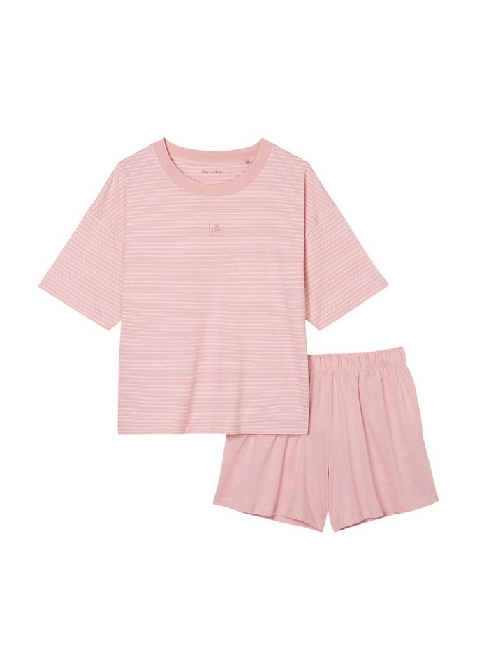 Marc O'Polo Shorty (2 tlg) Kurzarm, mit Rundhalsausschnitt, elastisch – Bild 2 von 4