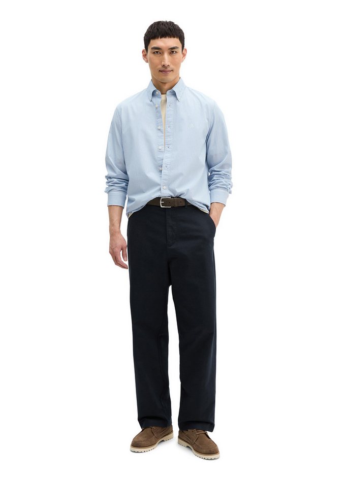 Marc O'Polo Streifenhemd regular Fit, Bio-Baumwolle, Button-down-Kragen – Bild 4 von 5