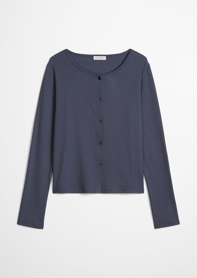 Marc O'Polo Strickjacke bequeme Passform, für Homewear, mit Knopfleiste – Bild 2 von 4