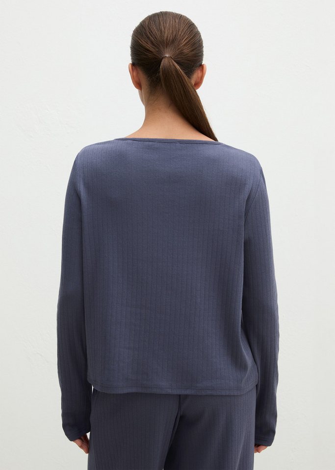 Marc O'Polo Strickjacke bequeme Passform, für Homewear, mit Knopfleiste – Bild 4 von 4