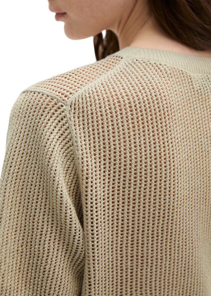 Marc O'Polo Strickpullover aus Baumwolle-Leinen-Slub-Garn – Bild 4 von 5