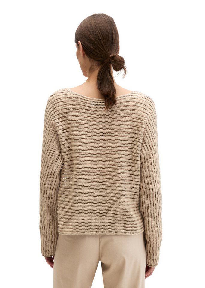 Marc O'Polo Strickpullover aus Bio-Baumwolle-Leinen-Mix – Bild 3 von 5