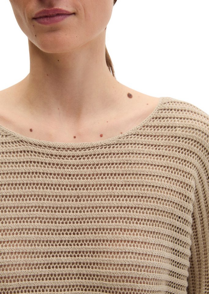 Marc O'Polo Strickpullover aus Bio-Baumwolle-Leinen-Mix – Bild 4 von 5