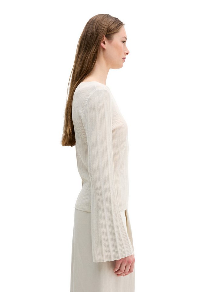 Marc O'Polo Strickpullover aus edlem Viskose-Leinen-Mix – Bild 2 von 5