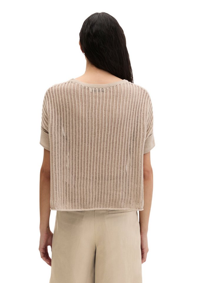 Marc O'Polo Strickpullover aus Organic Cotton-Leinen-Mix – Bild 3 von 5