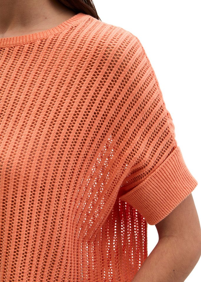 Marc O'Polo Strickpullover aus Organic Cotton-Leinen-Mix – Bild 4 von 5