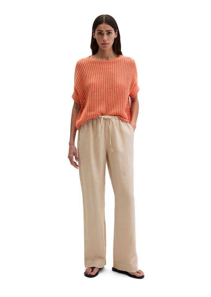 Marc O'Polo Strickpullover aus Organic Cotton-Leinen-Mix – Bild 5 von 5