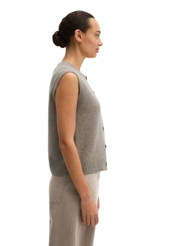 Marc O'Polo Strickweste aus flauschiger Lambswool – Bild 2 von 3