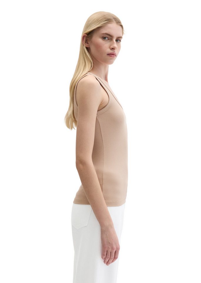 Marc O'Polo T-Shirt aus elastischem Rippjersey – Bild 2 von 5