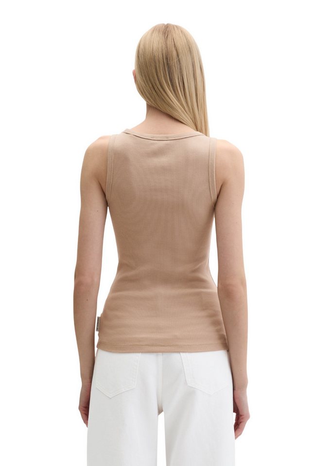 Marc O'Polo T-Shirt aus elastischem Rippjersey – Bild 3 von 5