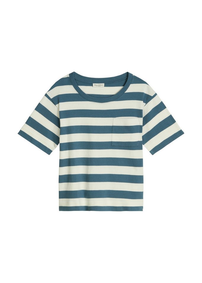 Marc O'Polo T-Shirt gestreift, loose aus weichem Single Jersey – Bild 5 von 5
