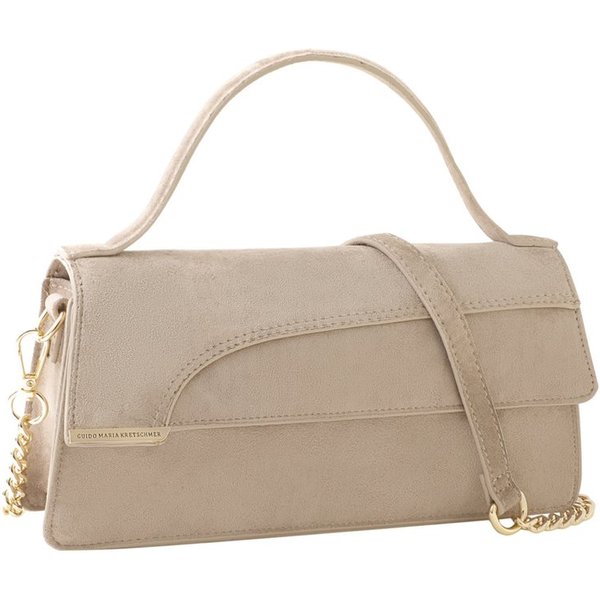 MARCO TOZZI by GMK Henkeltasche, Damen Umhängetasche, Schultertasche mit Zierkette als Umhängeriemen