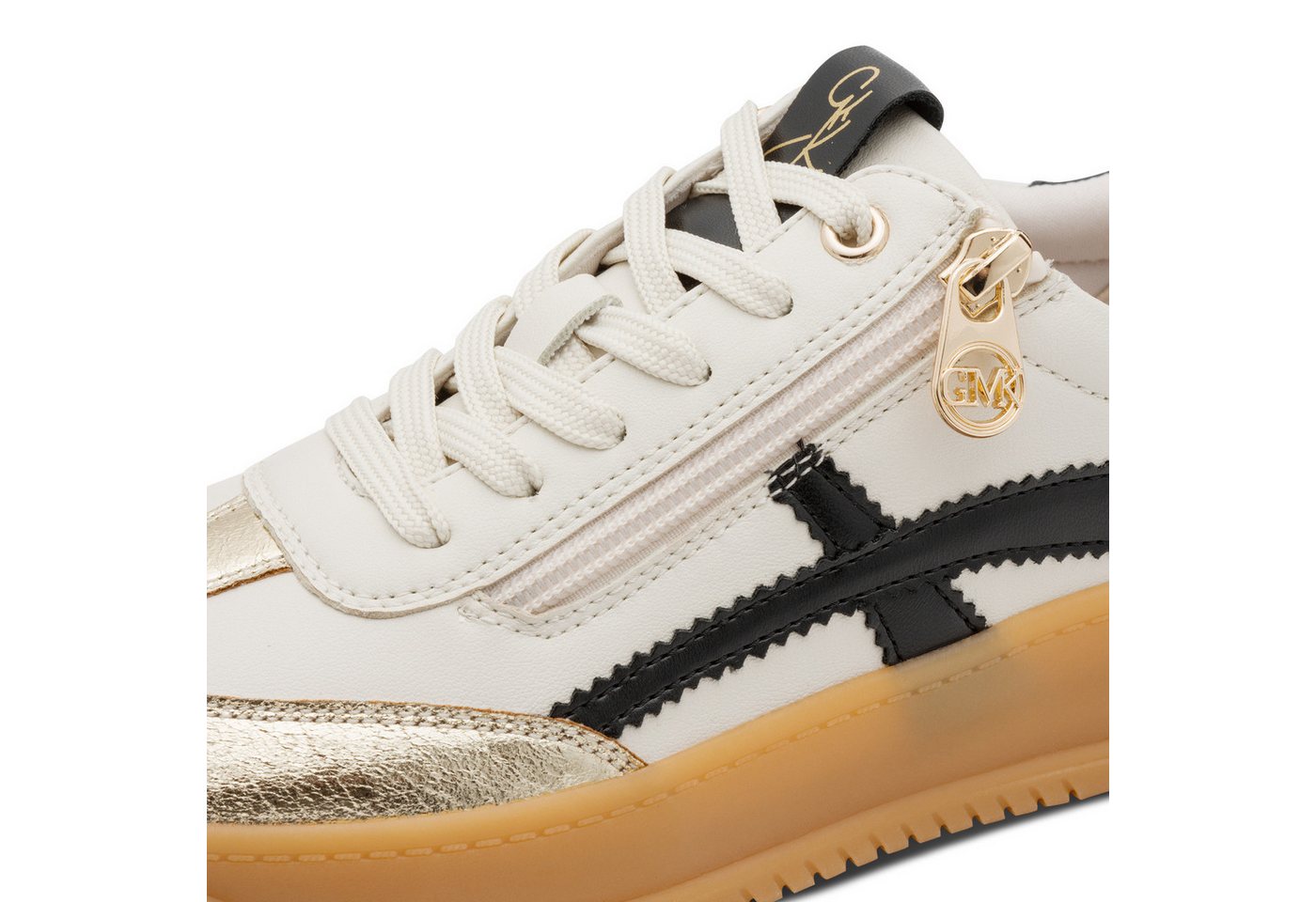 MARCO TOZZI by GMK Plateausneaker Freizeitschuh, Halbschuh, Schnürschuh mit Kontrastbesätzen – Bild 3 von 5