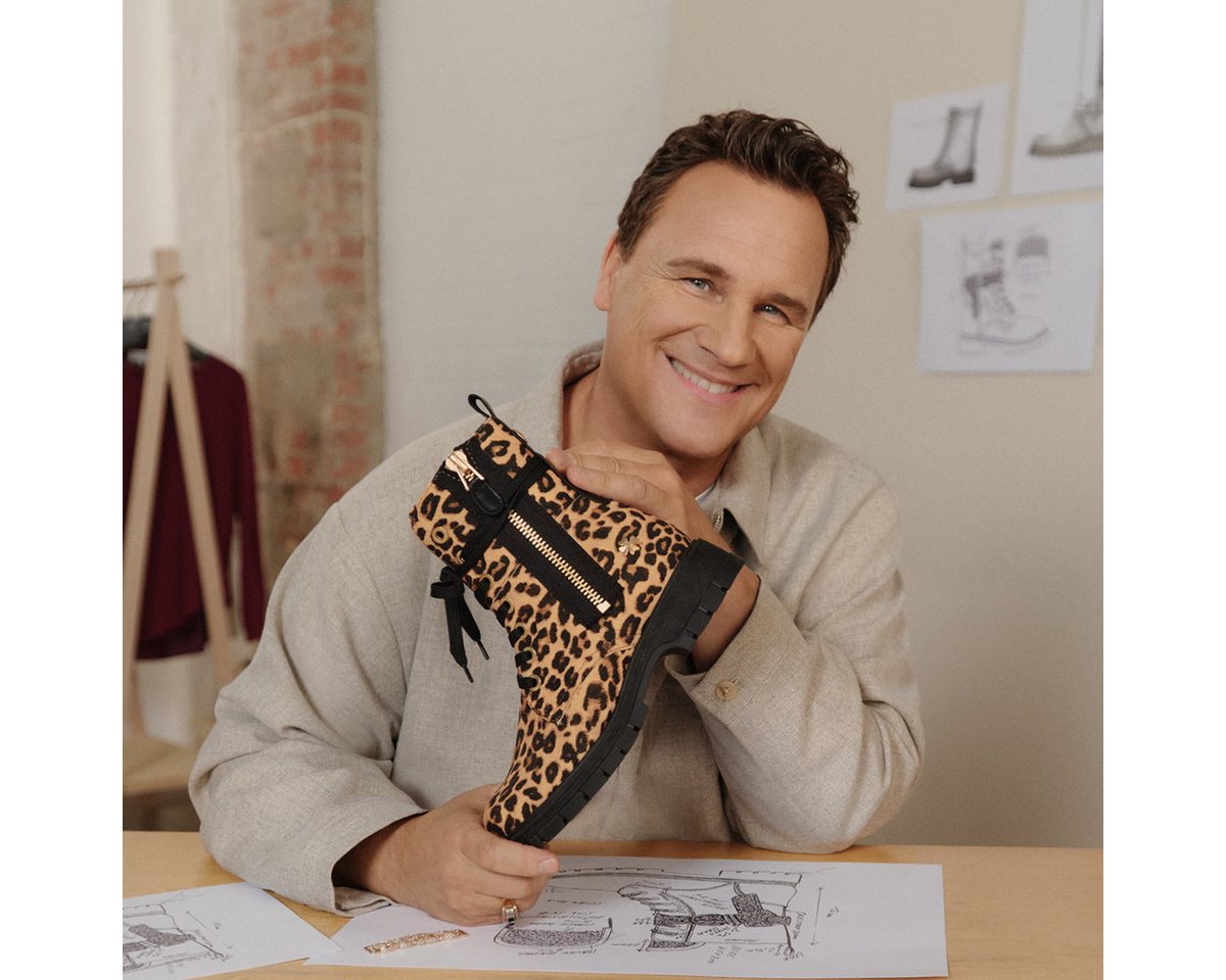 MARCO TOZZI by GMK Schnürboots, Blockabsatz, Schnürstiefelette im Animal Look – Bild 3 von 5