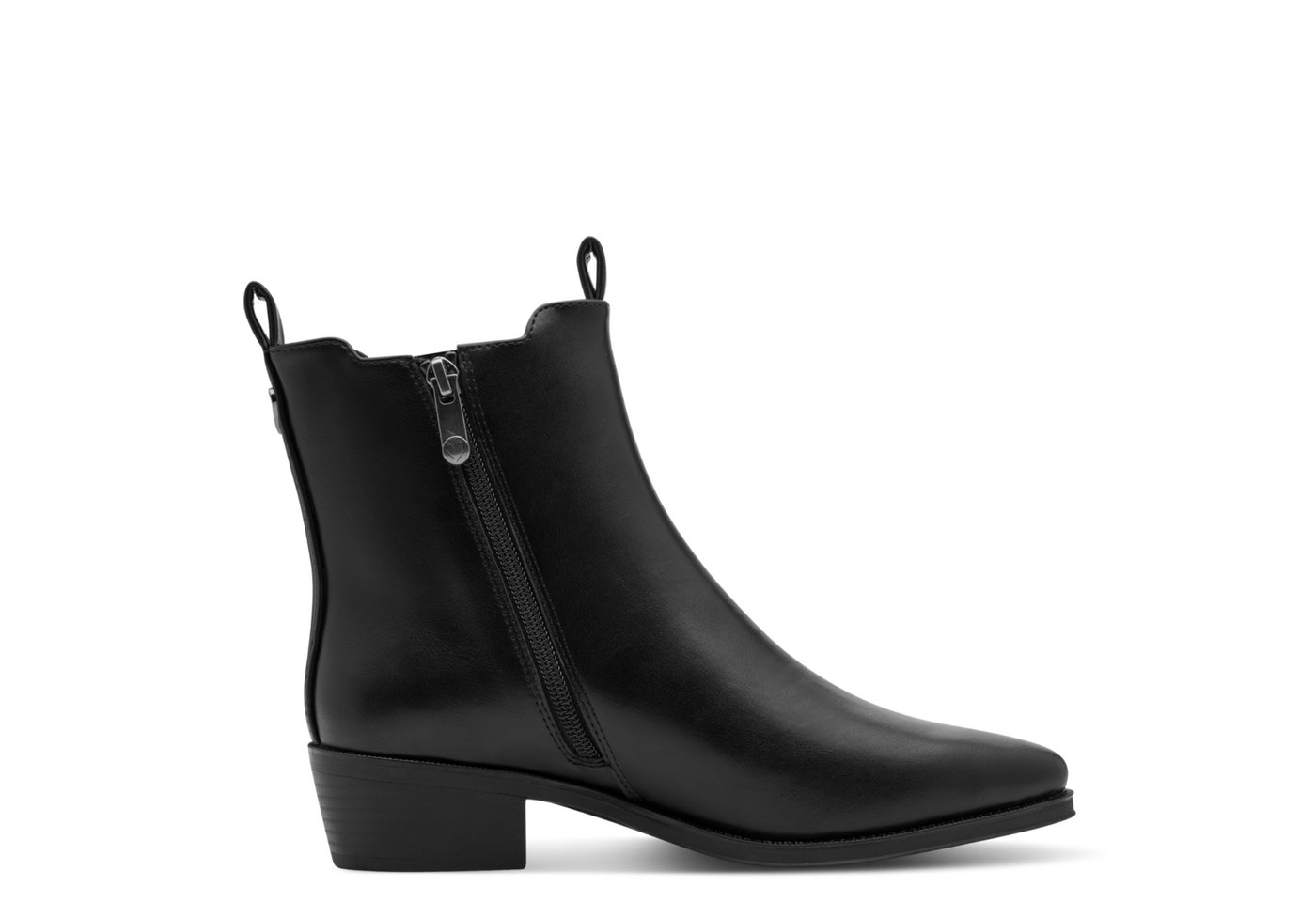 MARCO TOZZI Chelseaboots Stiefelette, Westernboots mit Stretch-Einsatz und Reißverschluss – Bild 4 von 5