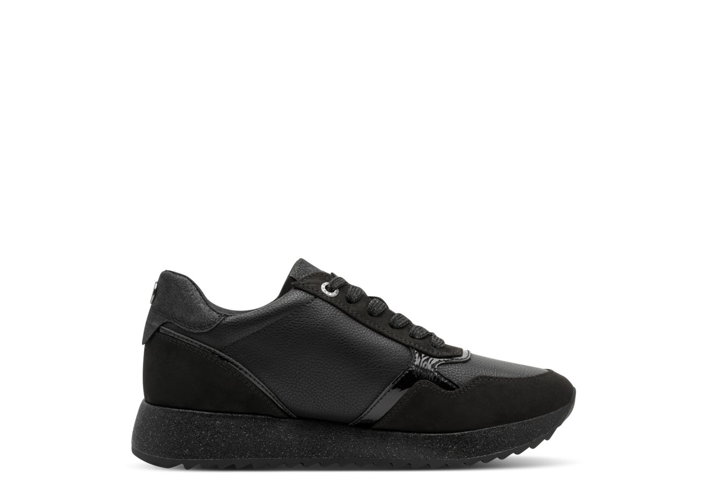MARCO TOZZI Keilsneaker Freizeitschuh, Schnürer im stylischen Materialmix – Bild 4 von 5