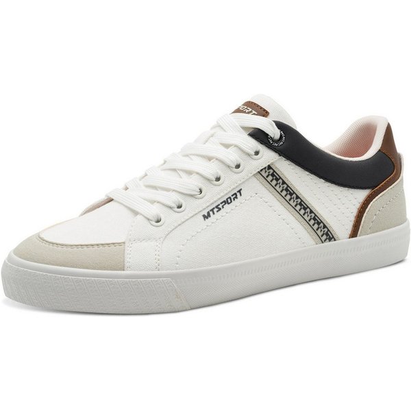 MARCO TOZZI Plateausneaker, Freizeitsch, Halbschuh, Schnürschuh mit Perforierung und Ziernähten