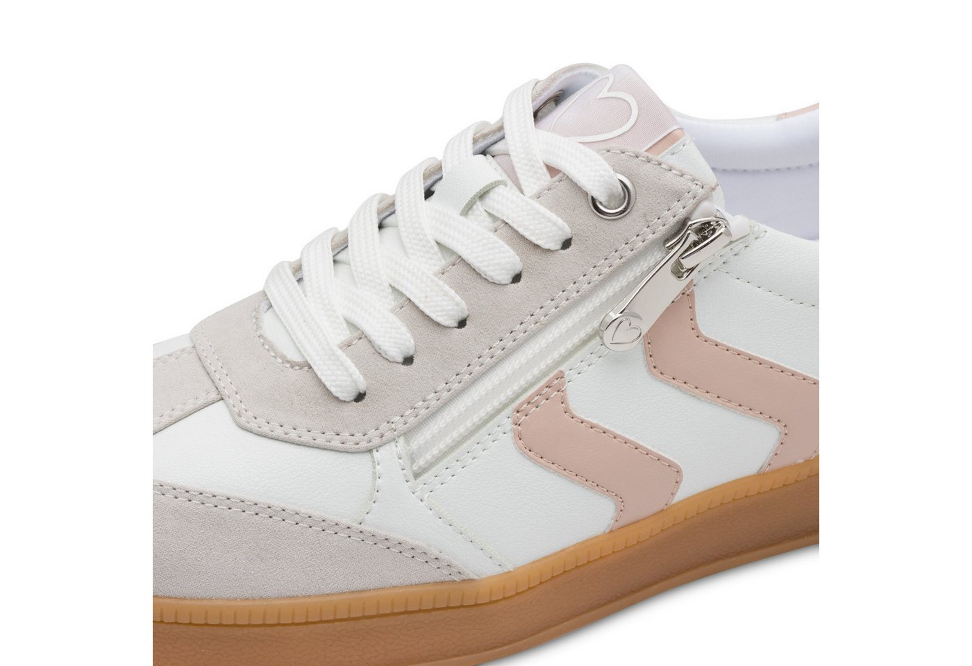 MARCO TOZZI Plateausneaker, Freizeitschuh, Halbschuh, Schnürschuh mit Kontrastbesatz – Bild 2 von 5