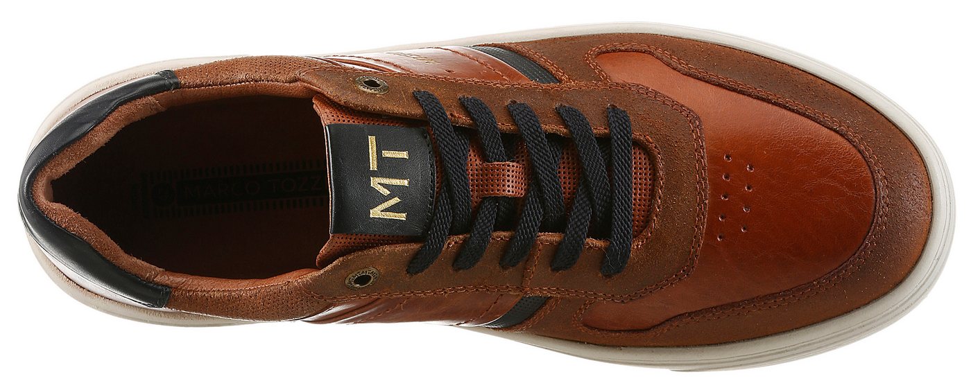MARCO TOZZI Sneaker, Freizeitschuh, Halbschuh, Schnürschuh mit Kontrastbesatz – Bild 5 von 5