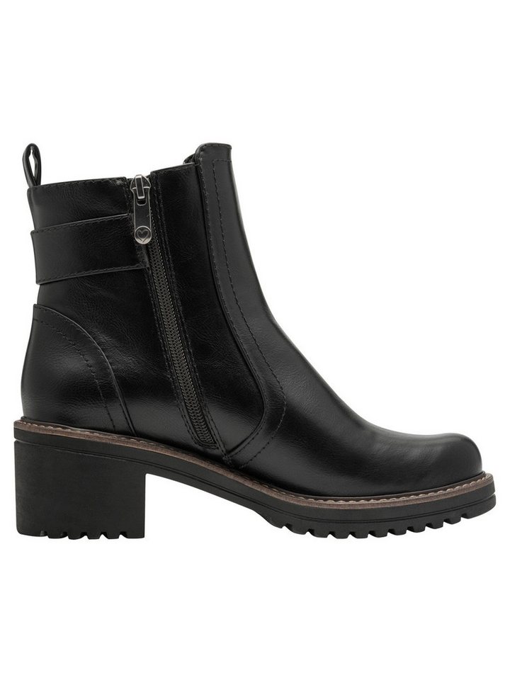 MARCO TOZZI Vegan, MT FEEL ME mit Blockabsatz Blockabsatz Stiefelette Vegan – Bild 3 von 5