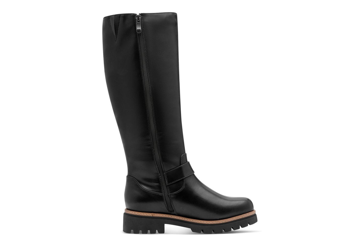 MARCO TOZZI Winterstiefel, Blockabsatz, Langschaftstiefel mit Zierschnallen – Bild 4 von 5