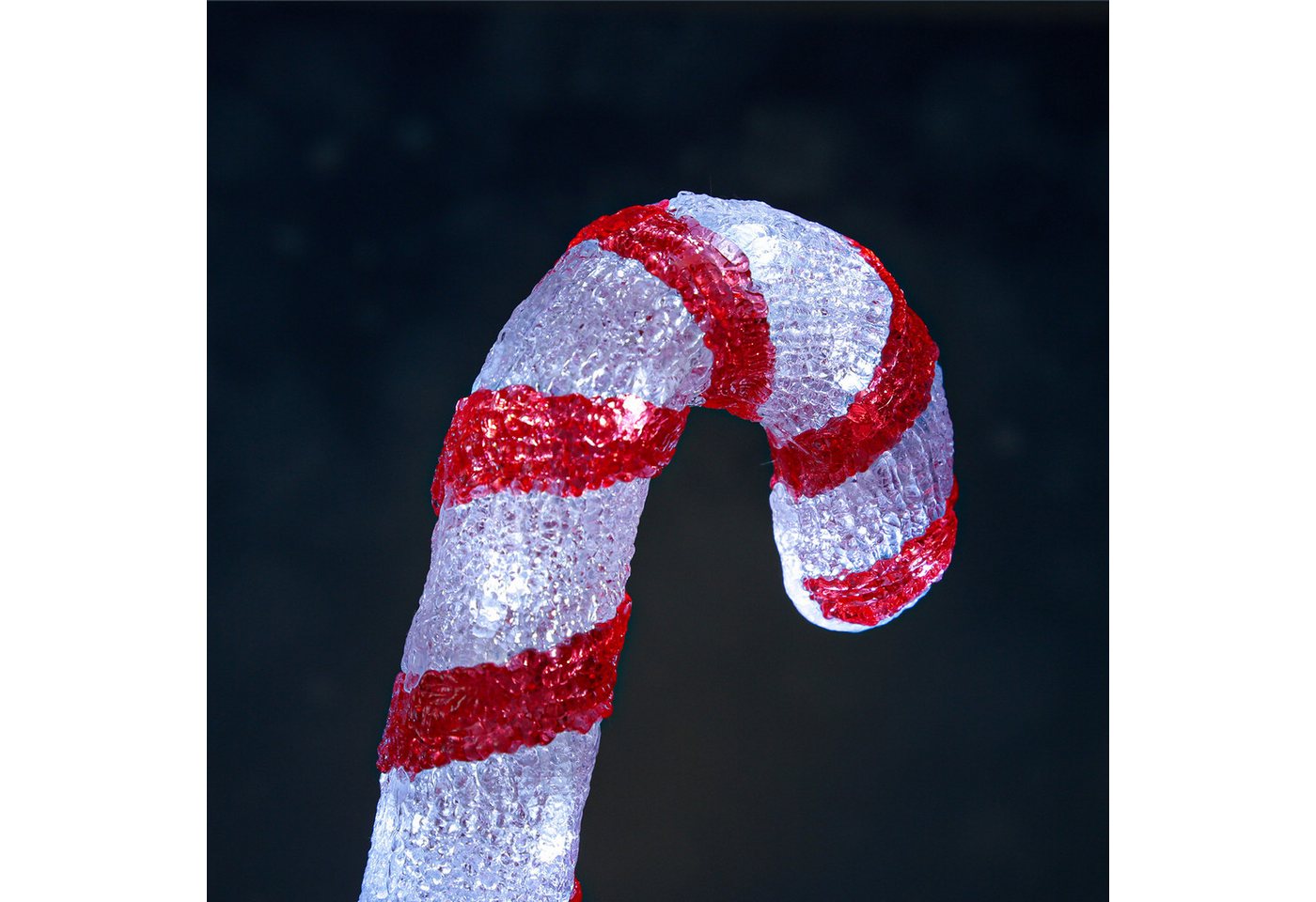MARELIDA LED Dekoobjekt LED Zuckerstangen Candy Gartendeko Weihnachtsbeleuchtung 5 Stück, LED Classic, kaltweiss (5300K bis 6000K) – Bild 4 von 4