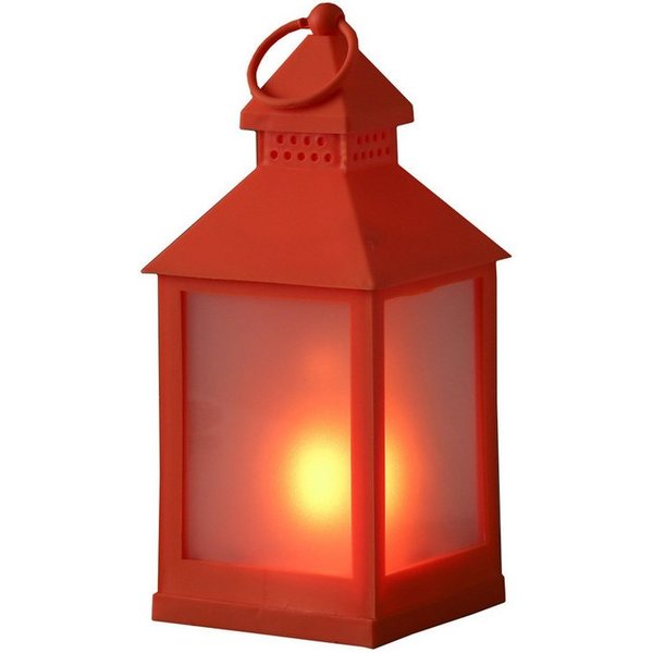 MARELIDA LED Laterne LED Laterne mit Flammeneffekt flackernd 24cm Batteriebetrieb orange, LED Classic, ultra-warmweiß / bernstein (1800K bis 2100K)